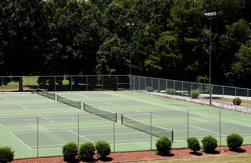 Perimeter Fence Installed At Tennis Court