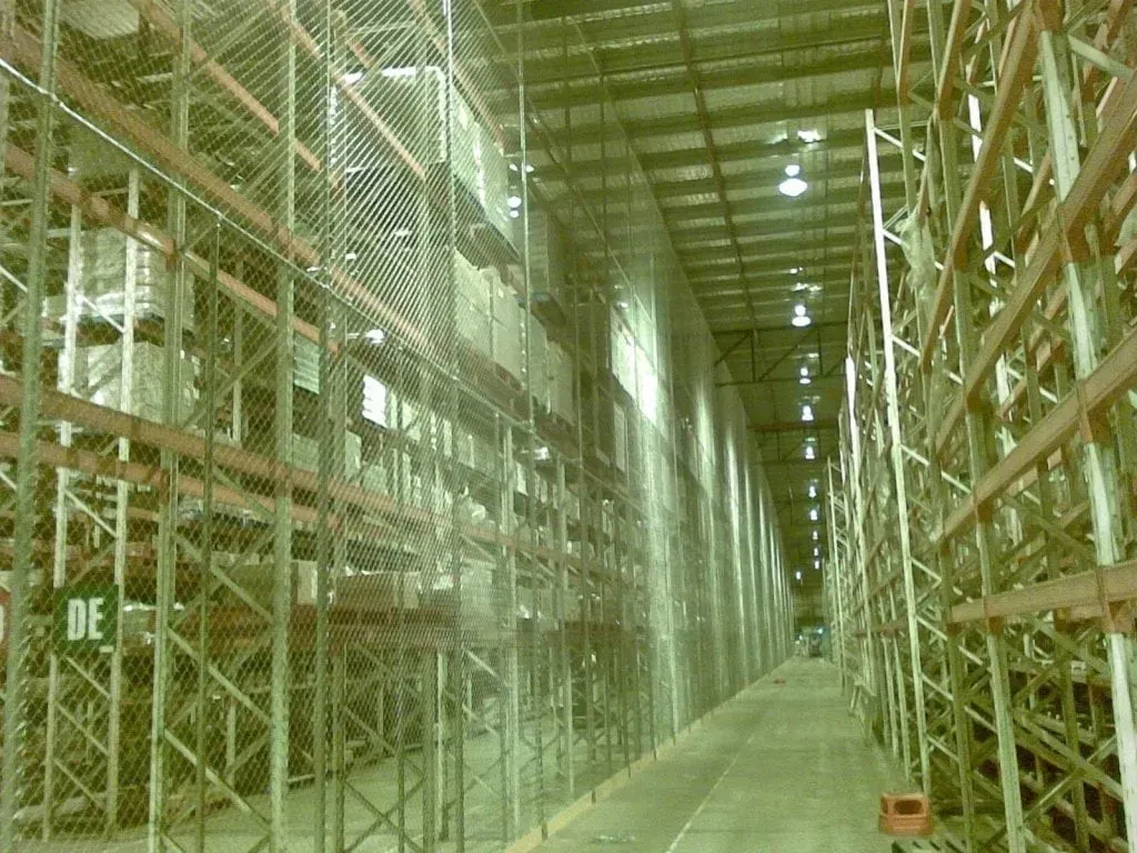 Secure storage fencing in Sunnybank warehouse