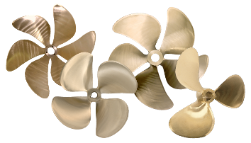 A Group of Brass Propellers