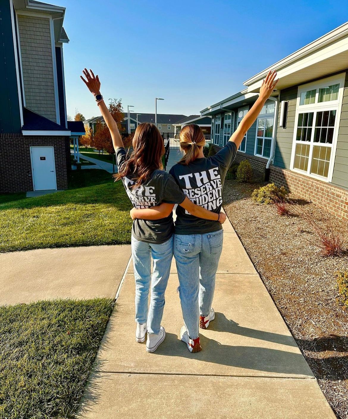 Woman standing outside.