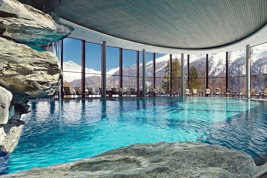 The Badrutt’s Palace Hotel skiing ski adventure SPA