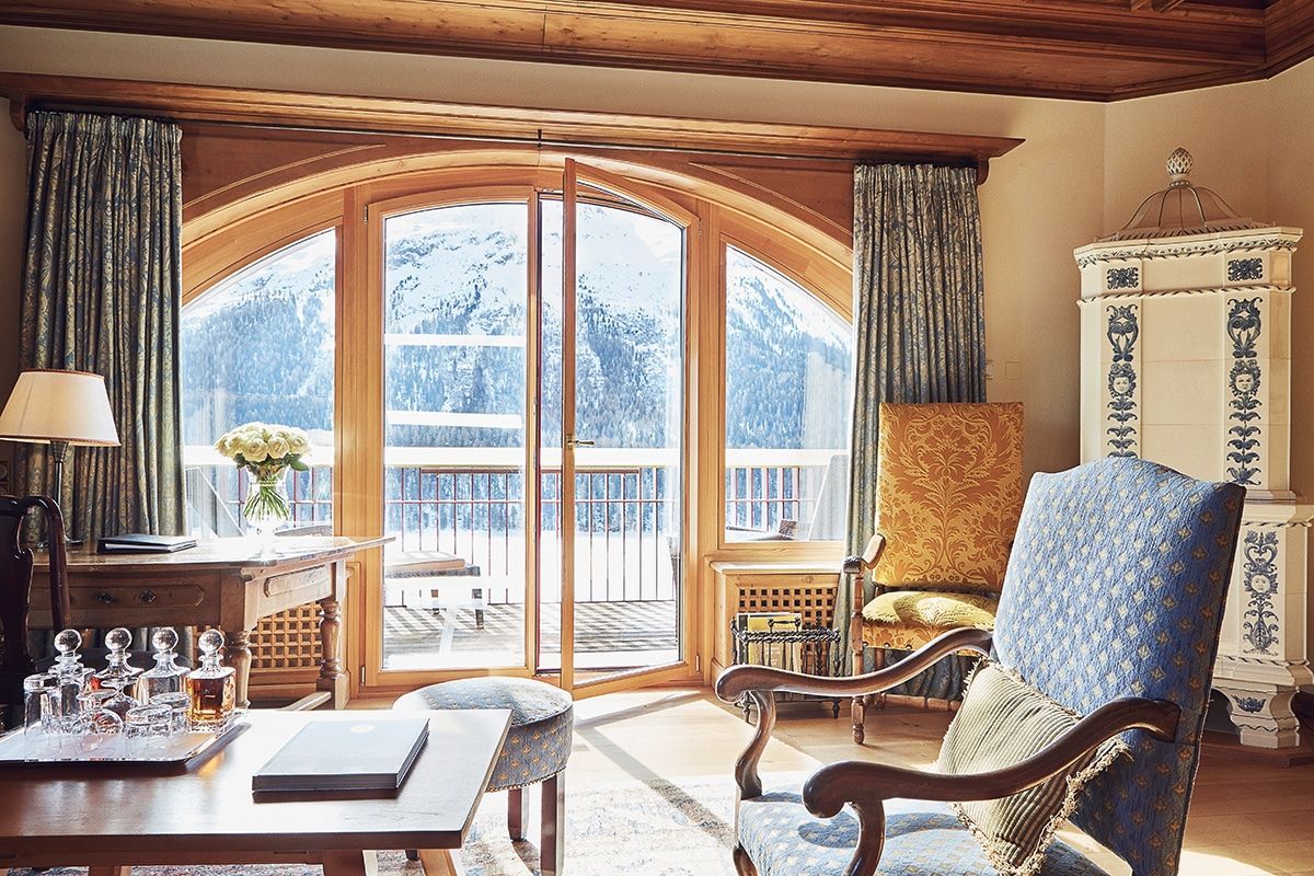 The Badrutt’s Palace Hotel suite