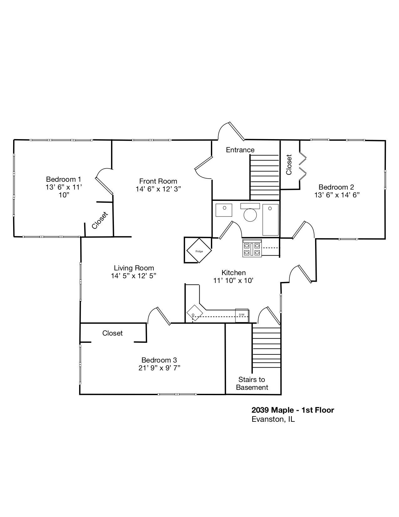 2039 Maple 1st Floor Layout