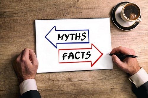 Drawing of a distinction between myths and facts