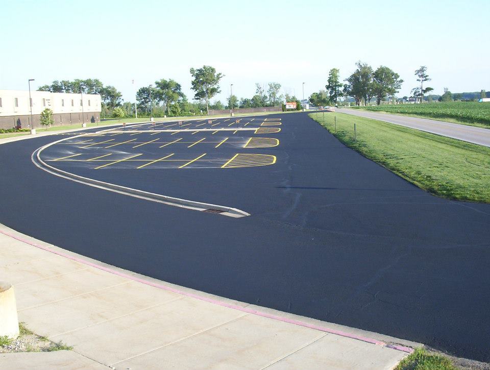 Parking Lot New Asphalt Road — West Manchester, OH — Back 2 Black Asphalt