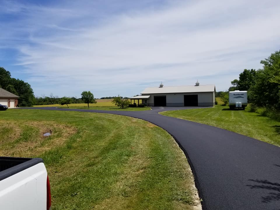 New Asphalt Road — West Manchester, OH — Back 2 Black Asphalt