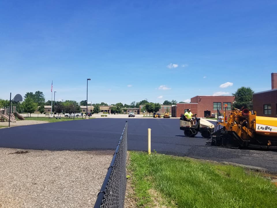 Workers on New Asphalt Road — West Manchester, OH — Back 2 Black Asphalt