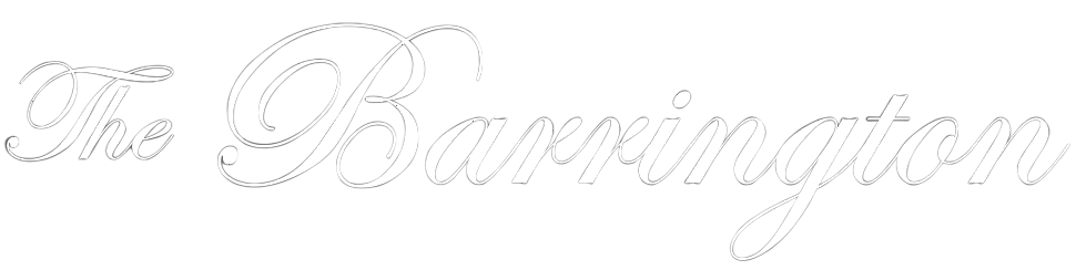 The Barrington, stylized text.