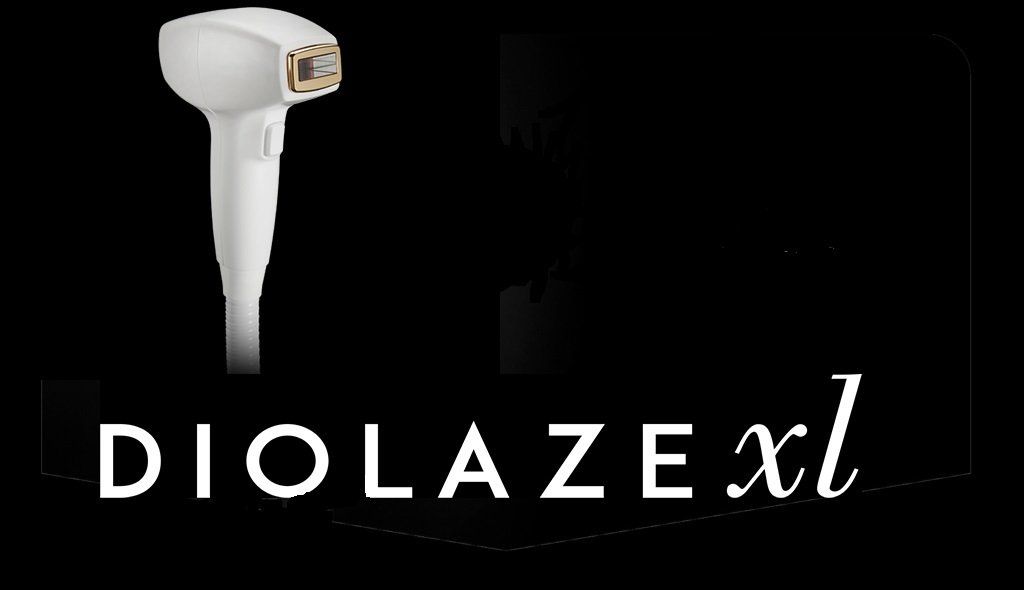 A picture of a diolaze xl device on a black background