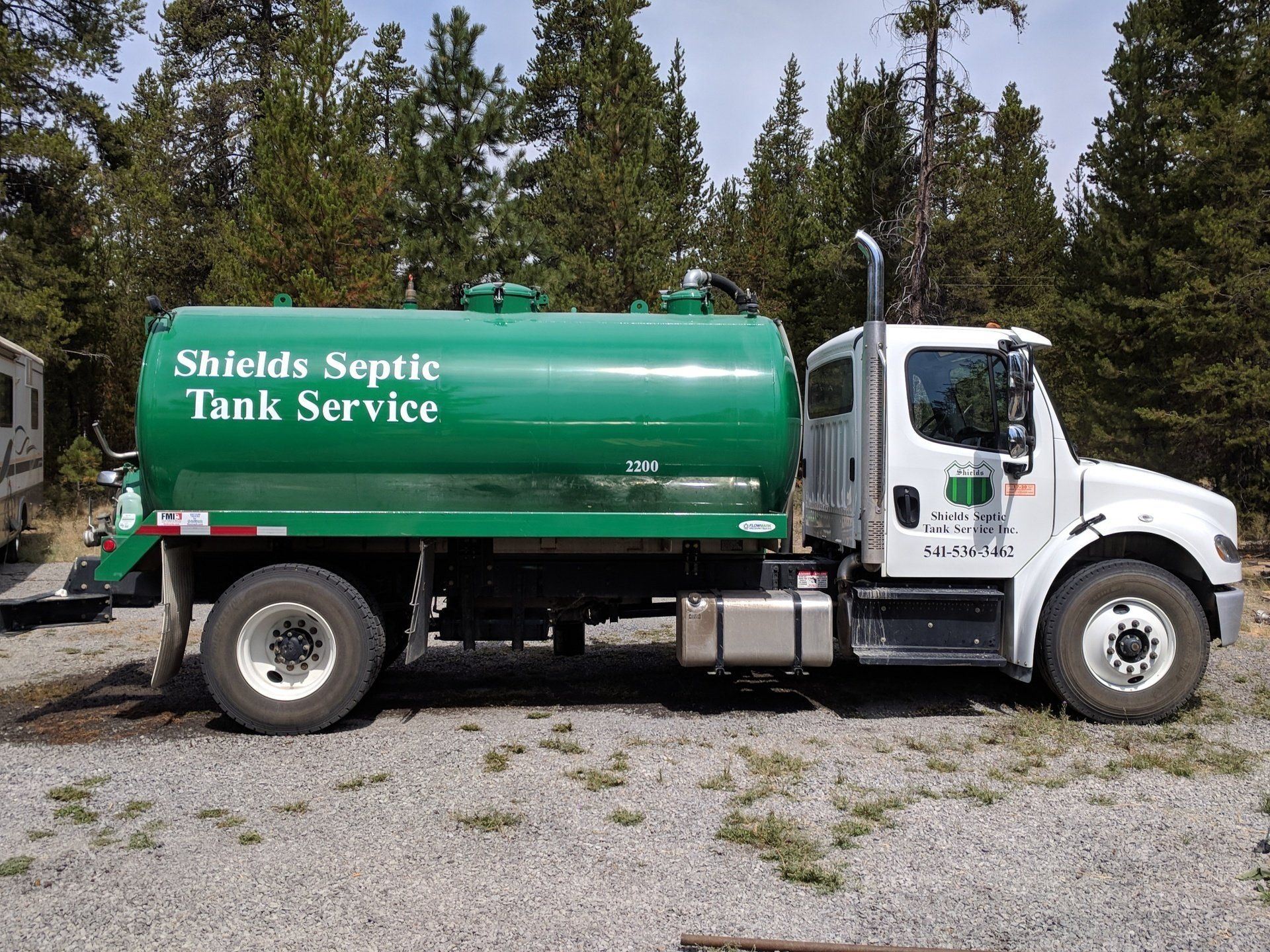 Green Septic Truck - La Pine, OR - Shields Septic Tank Service