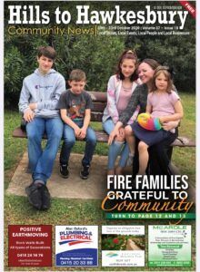 Family on park bench: cover of