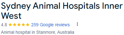 Sydney Animal Hospitals Inner West: 4.8 stars, 259 Google reviews. Animal hospital in Stanmore, Australia.