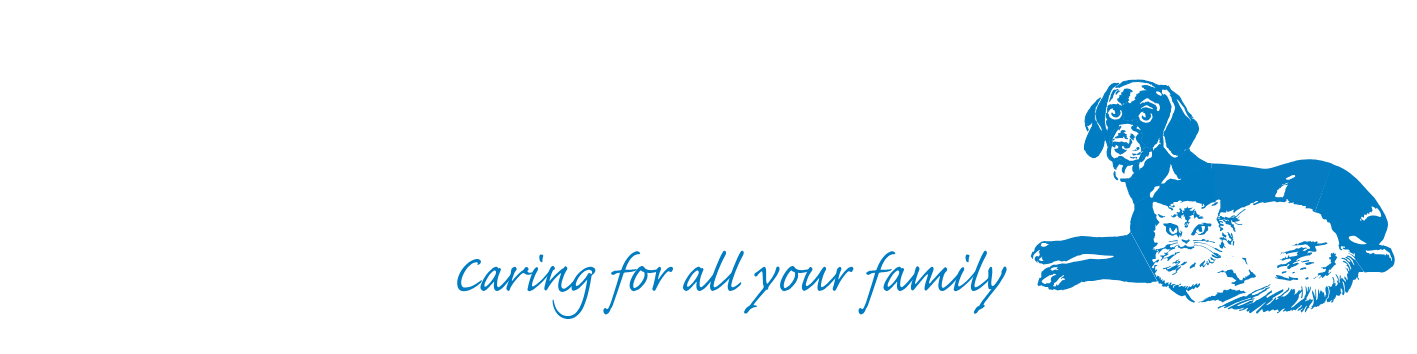 Blue illustration of a sphinx and a circular badge with text and