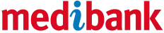 Medibank logo in red with a blue 