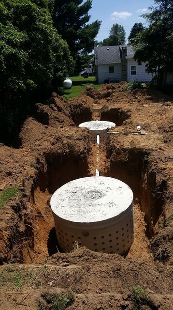 Two new septic tanks and drywell — White Pigeon, MI — Mercers Septic & Excavating LLC