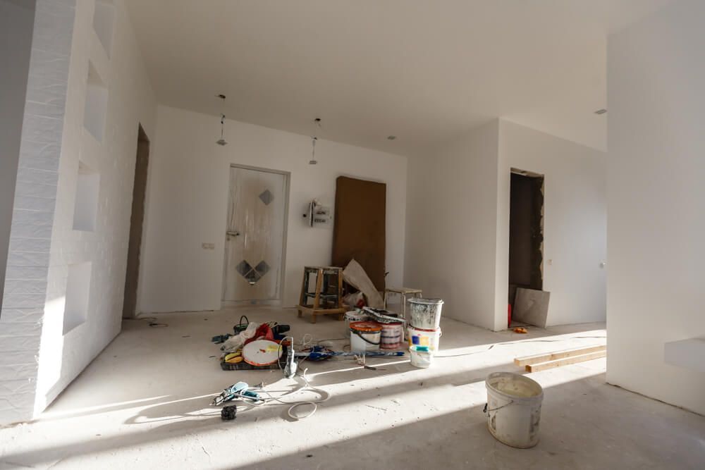 An empty room with a lot of tools on the floor. — Nicho's Home Maintenance In Tamworth, NSW