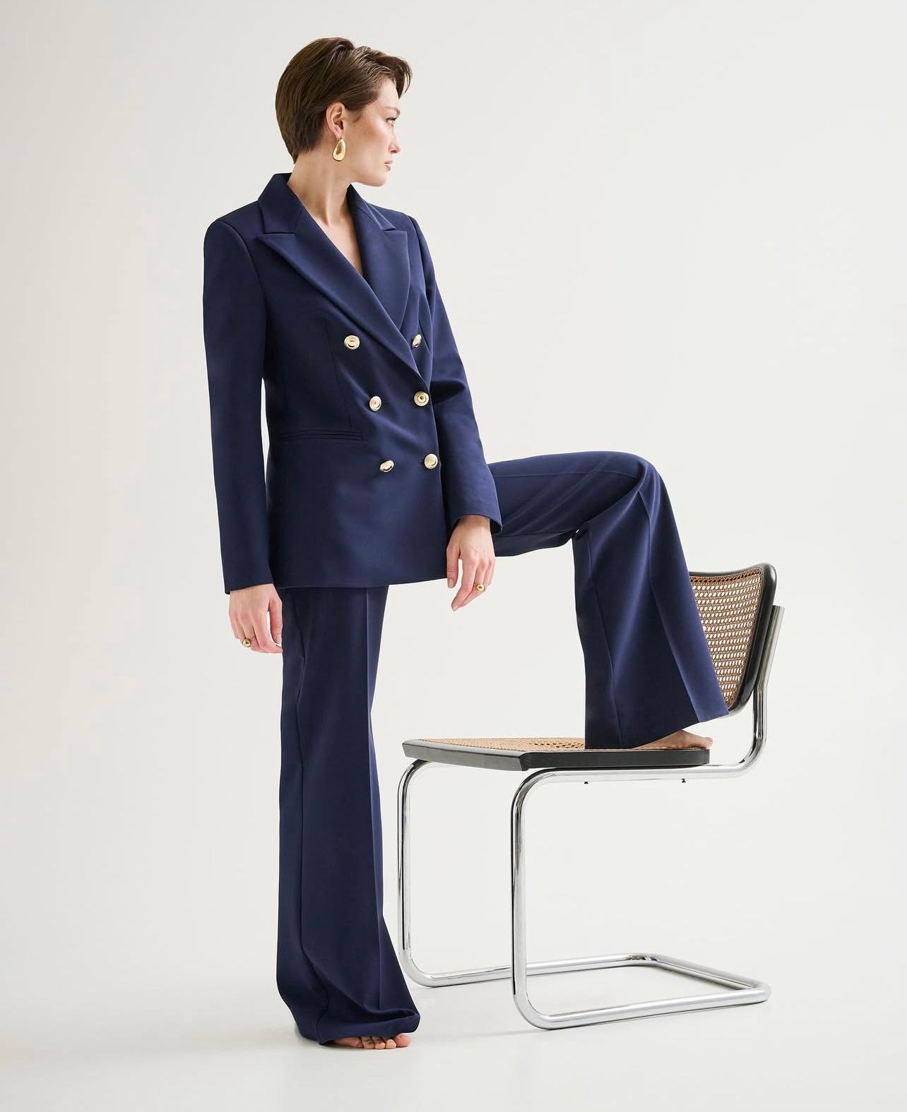 Tailleur giacca pantalone blu