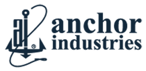 The logo for anchor industries has an anchor on it