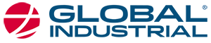 A blue and red logo for global industrial