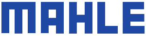 A blue mahle logo on a white background