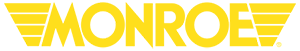 The word monroe is written in yellow on a white background.