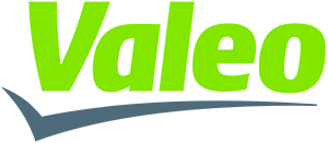 The valeo logo is green and has a check mark on it.
