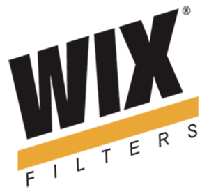 A black and yellow logo for wix filters