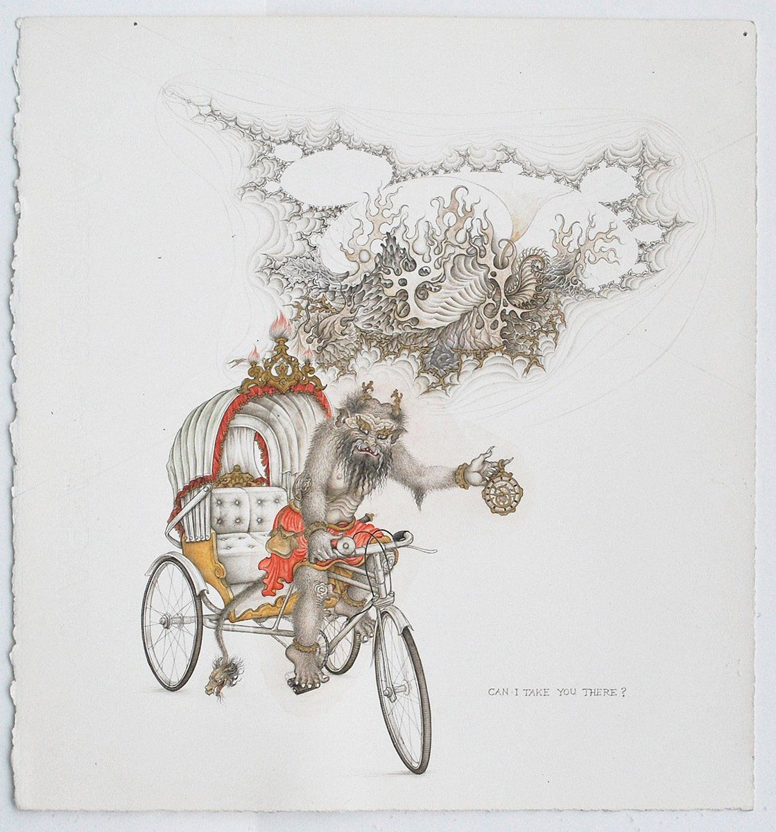 Siyah Qalam demon drawing