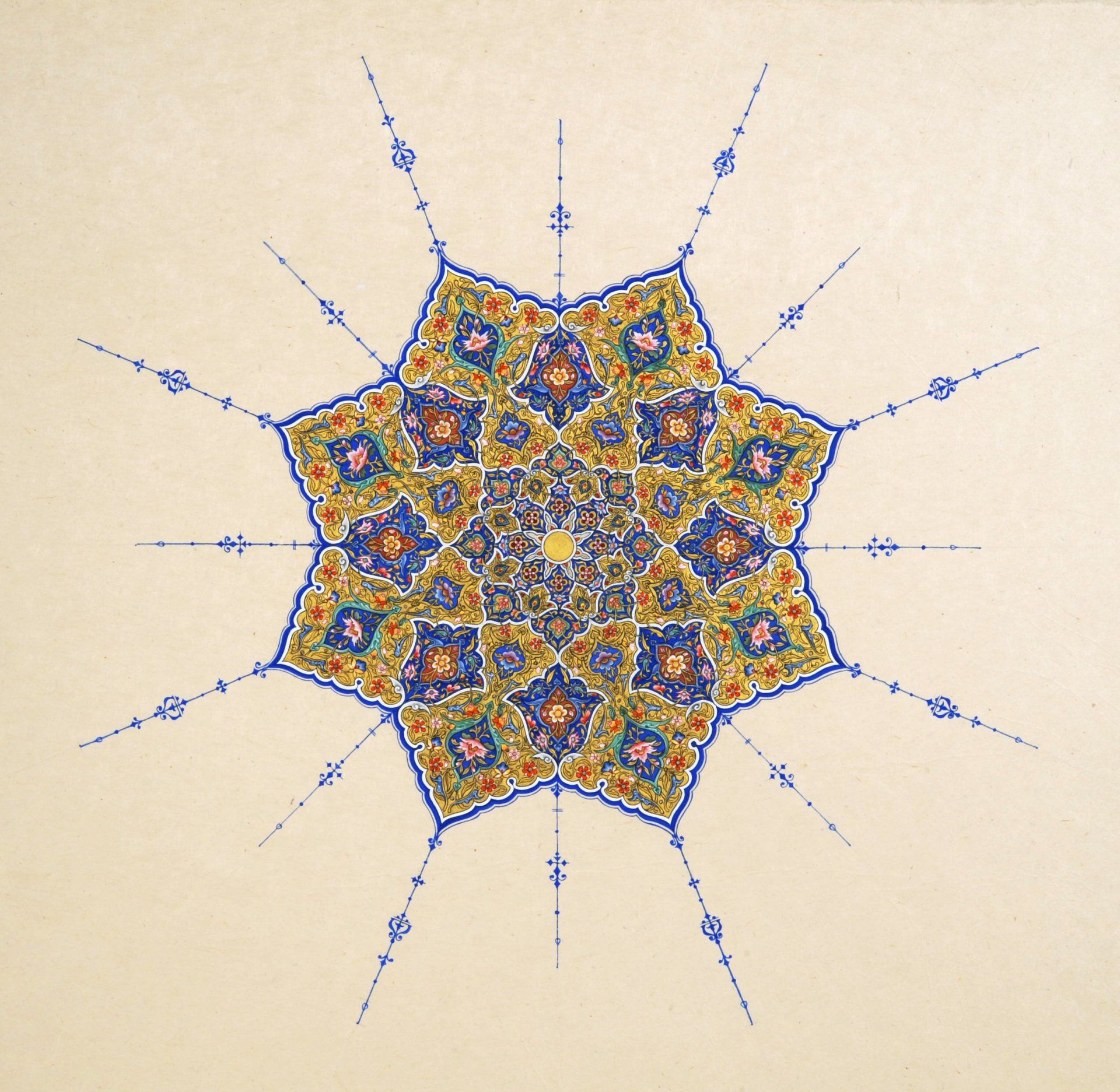 Islamic Shamsa illumination