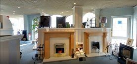 Inside All Fired Up Ripley fires and stoves showroom