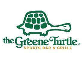 The Greene Turtle sports bar logo: green turtle outline with text.