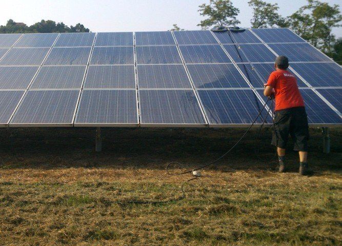 pulizia pannelli fotovoltaici e solari termici per Asti e provincia