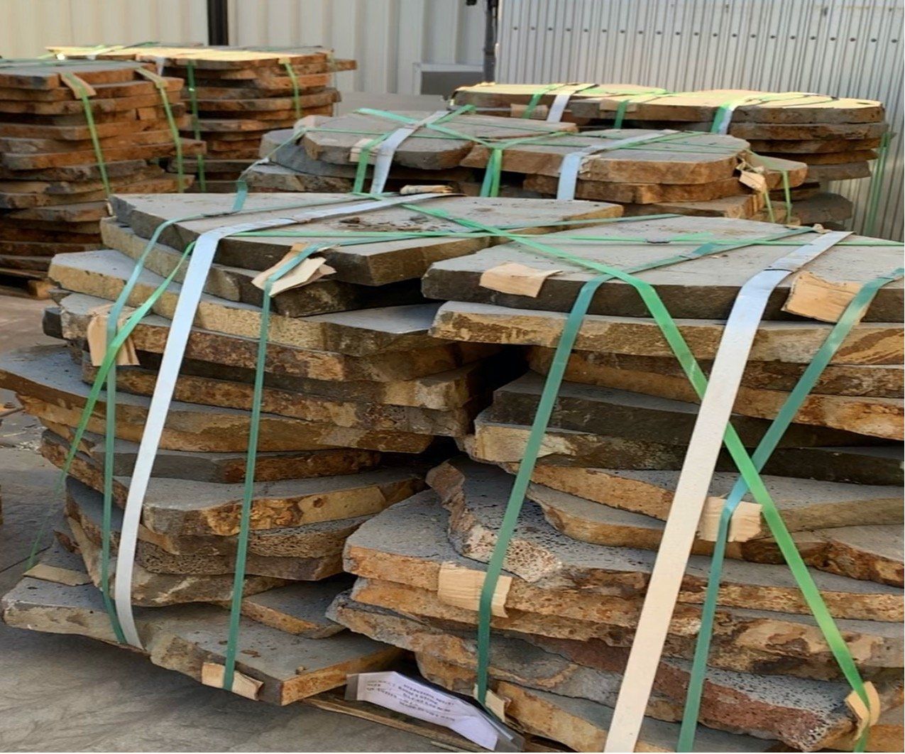 Piled Natural Steps - Stone Outdoor Solutions in Golden Square, VIC