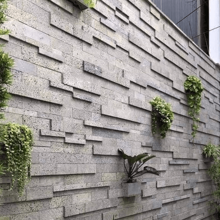 Stylish Wall with Plants - Stone Outdoor Solutions in Golden Square, VIC