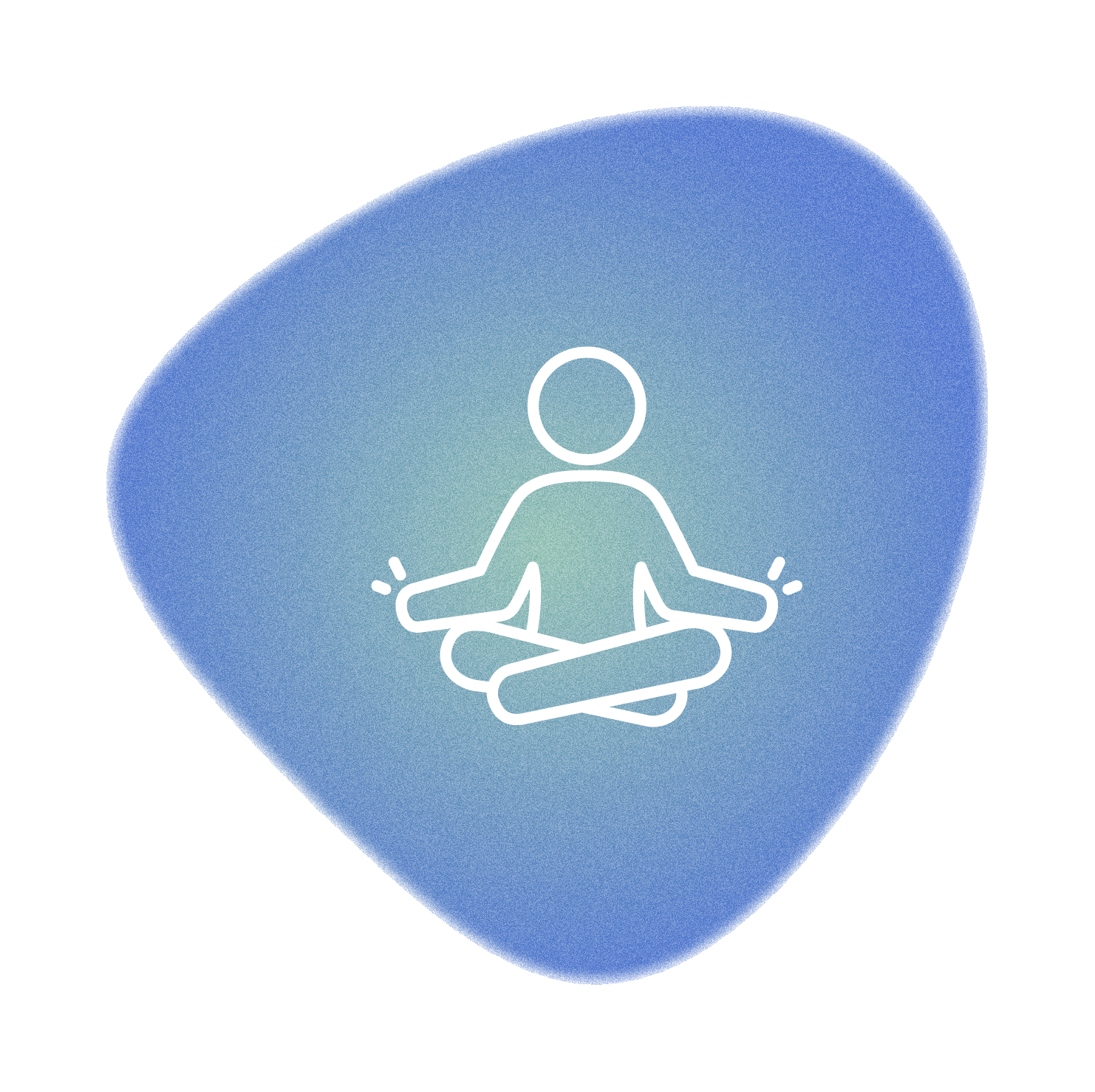 A person is sitting in a lotus position on a pink background.