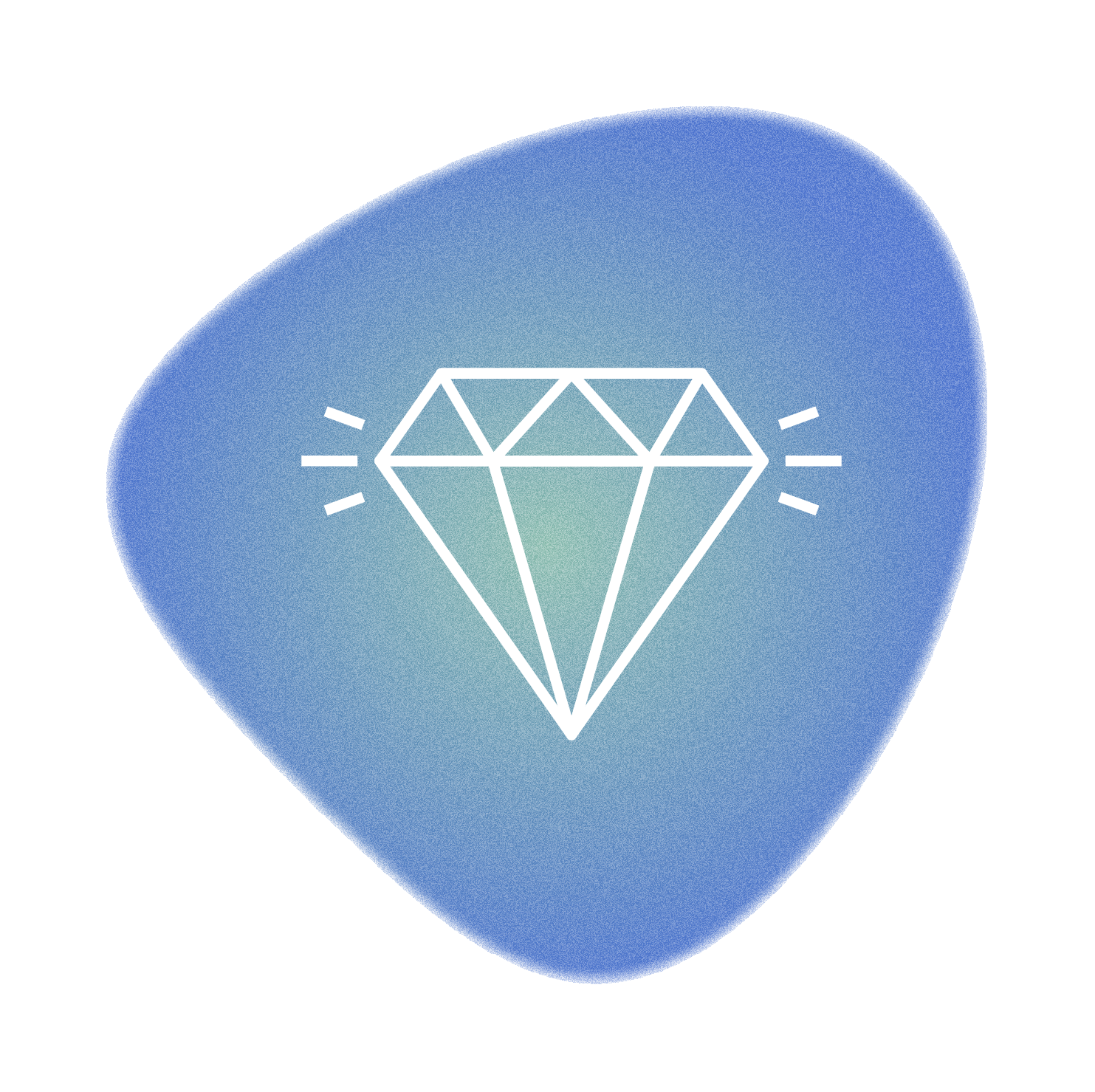 A pink circle with a white diamond on it