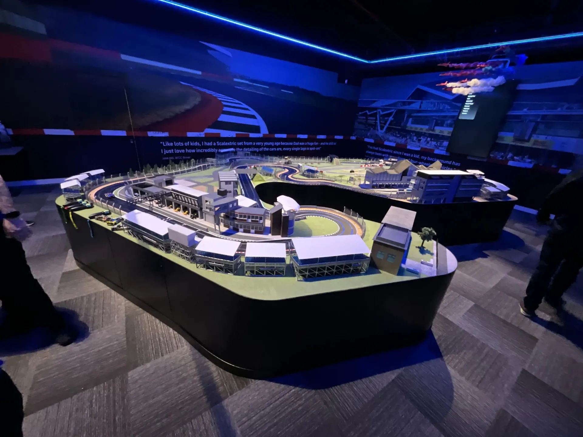 Scalextric slot car track at The Silverstone Museum