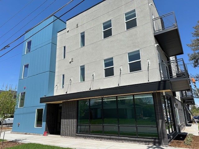 Poplar building exterior - showing entrance alternate angle