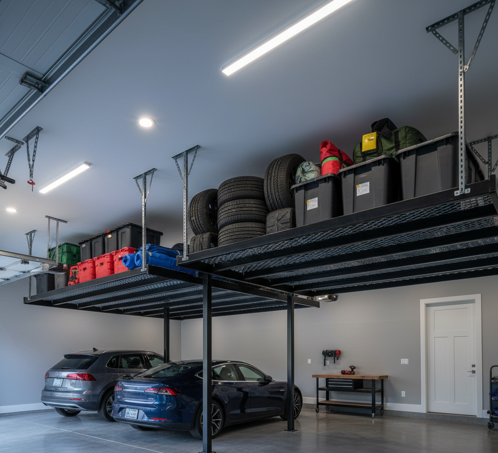 A yellow excavator is sitting on top of a pile of gravel.