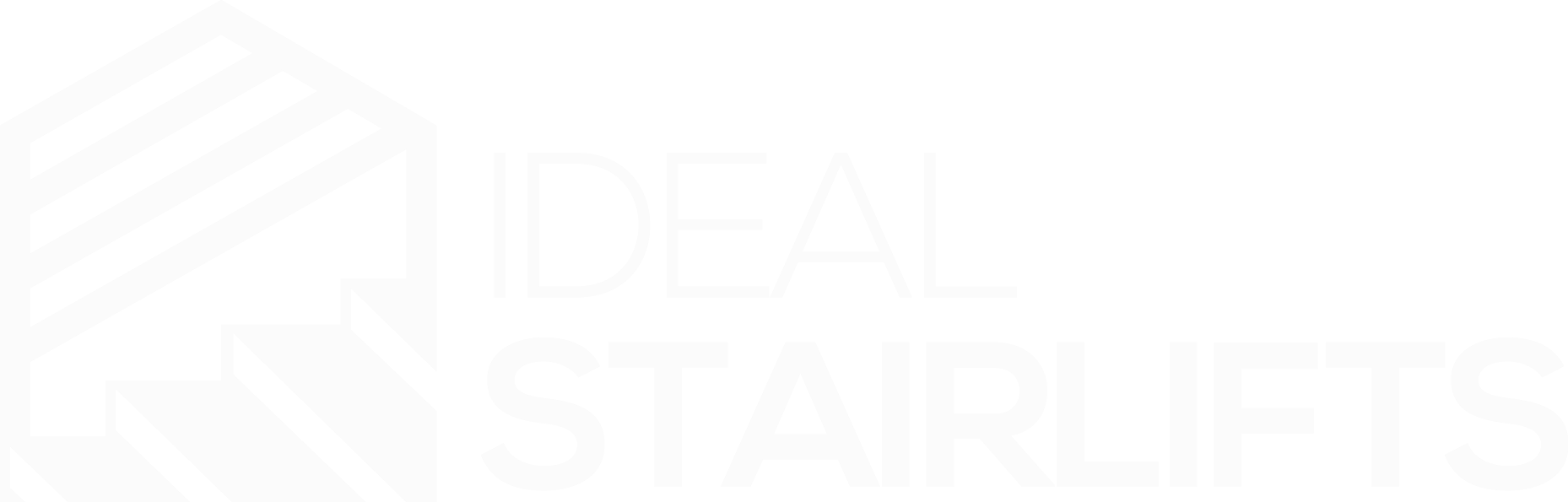Logo of Ideal Stairlifts in white text.