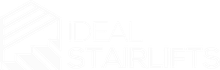 Logo of Ideal Stairlifts in white text.