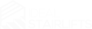 Logo of Ideal Stairlifts in white text.