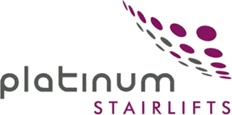 Logo for Platinum Stairlifts. Text reads 