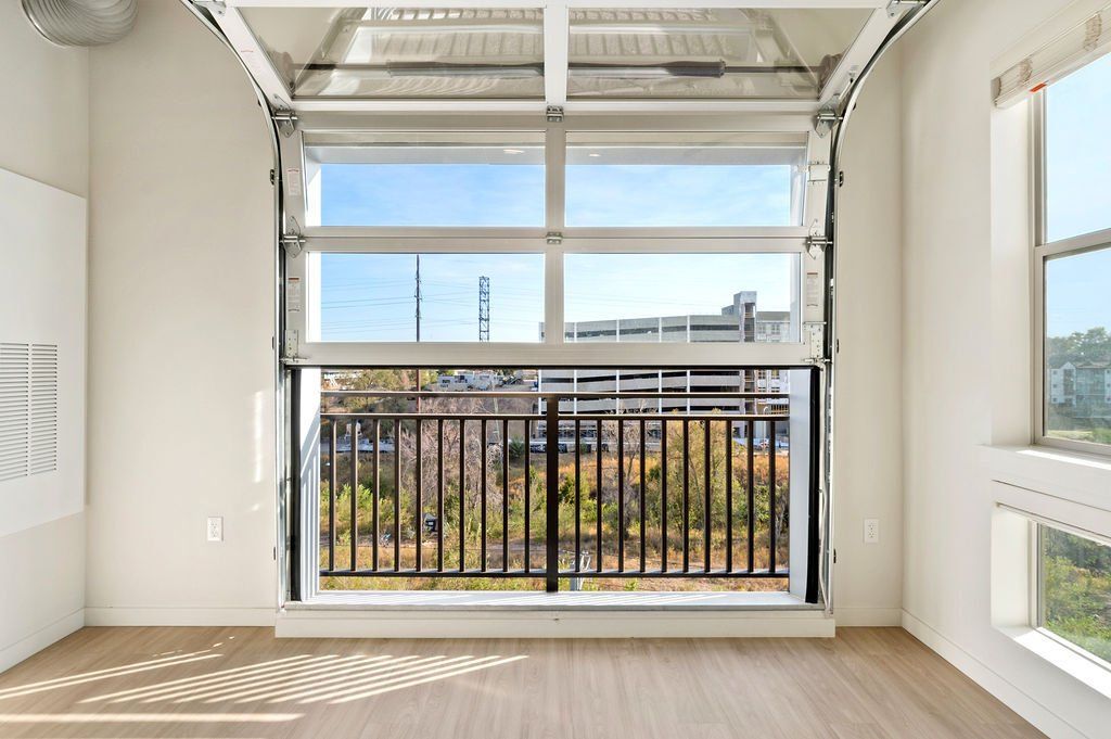 Axis West Flats garage door window