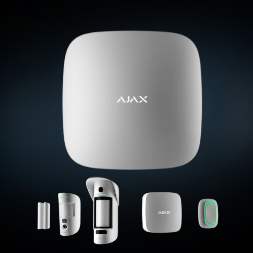 A White Motion Sensor Is Mounted On A Wooden Wall — Troy Cummings Locksmith In Bungalow, QLD