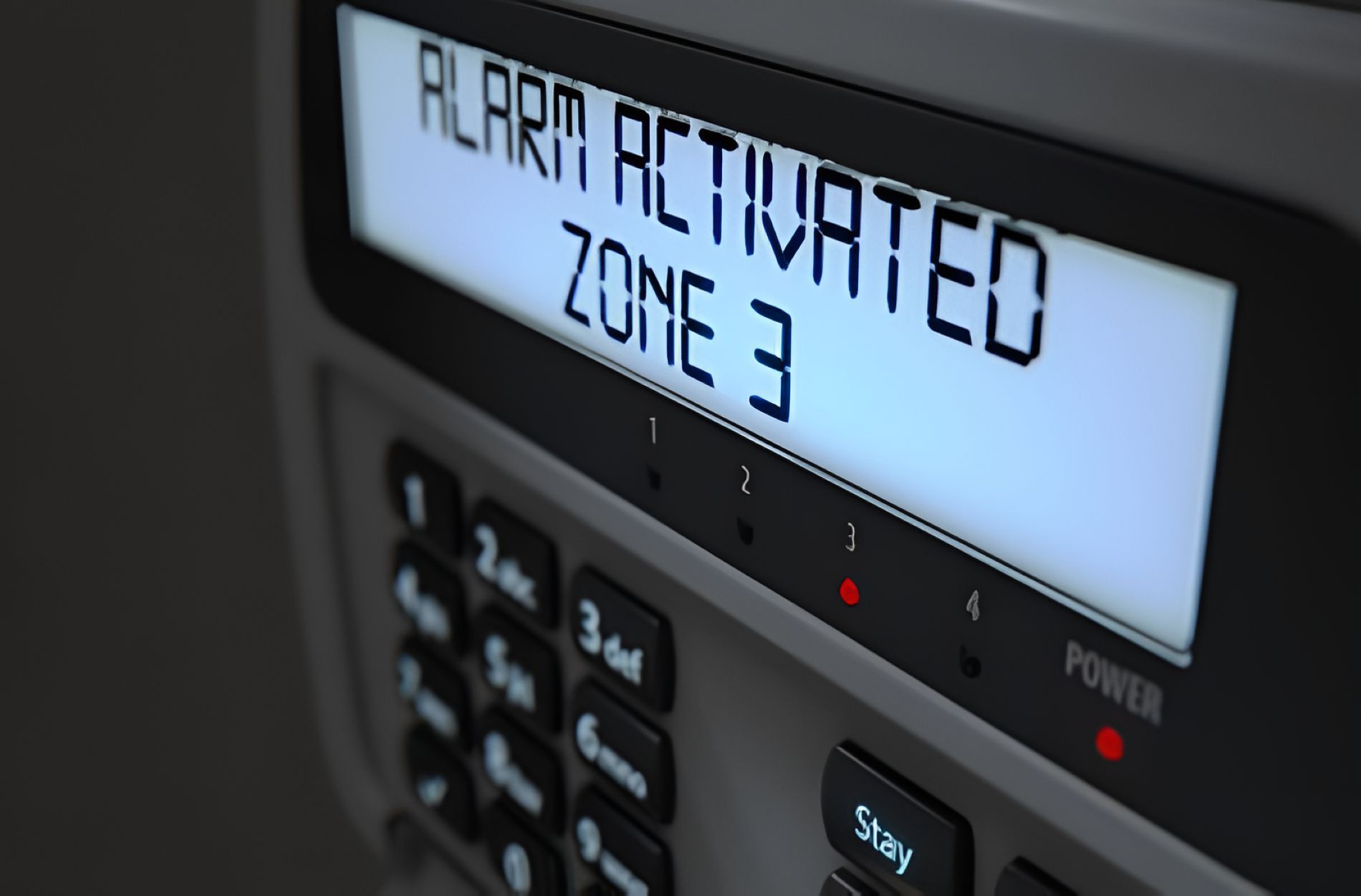 Alarm Activated Zone 3 Is Displayed On A Keypad — Troy Cummings Locksmith In Mornington Island, QLD