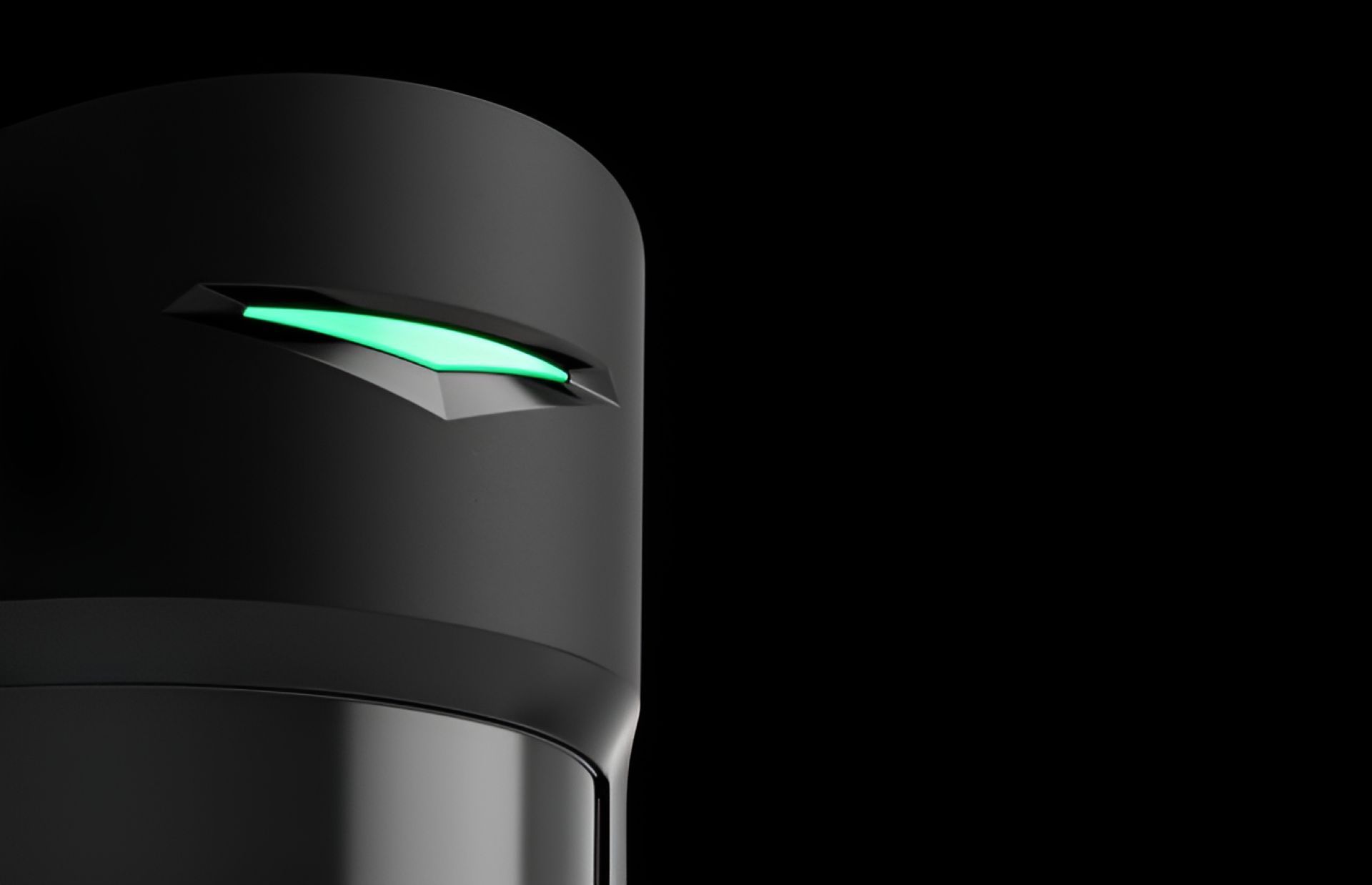 A Close Up Of A Black Object With A Green Light On It — Troy Cummings Locksmith In Aurukun, QLD