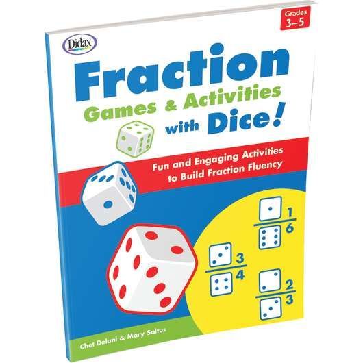 A book called fraction games and activities with dice