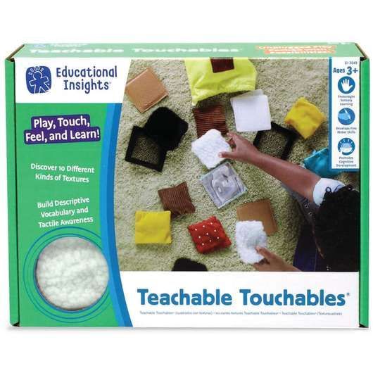 A box that says teachable touchables on it