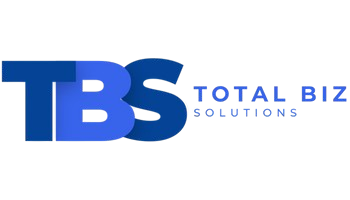 Blue TBS logo with